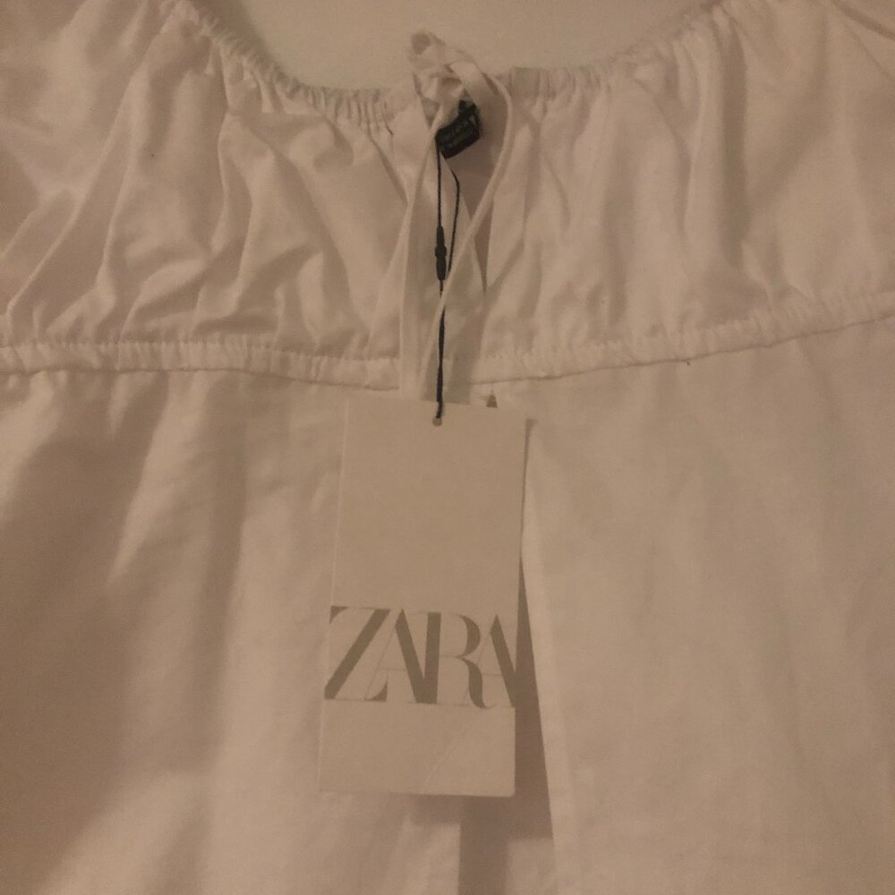 Zara Women's Size Small White Shirt New with Tag - Picture 3 of 7